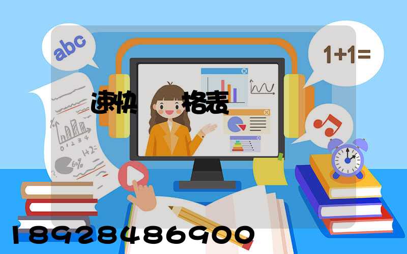 優速快遞價格表